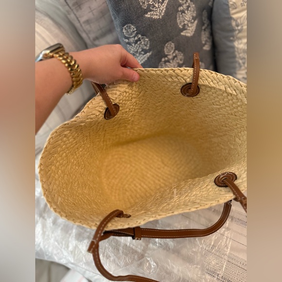 NWT VICI Sold Out Palm Leaf Monogram Straw Tote Bag - Picture 10 of 12